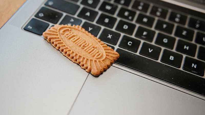 Cookie auf Tastatur