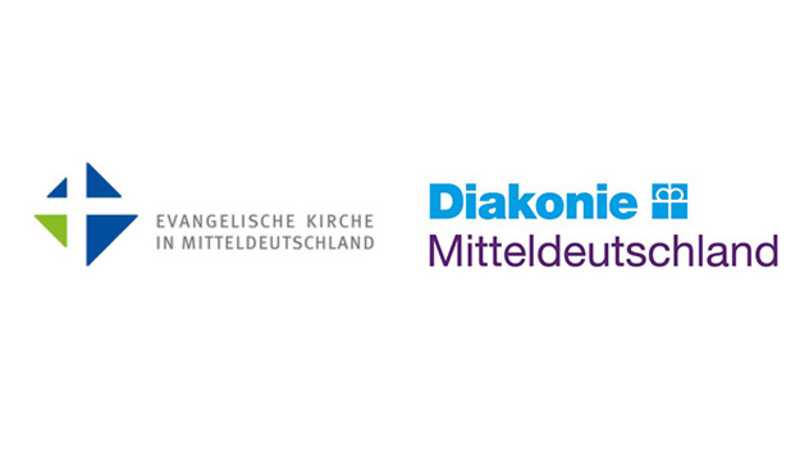 Logos Diakonie Mitteldeutschland und Evangelische Kirche Mitteldeutschland