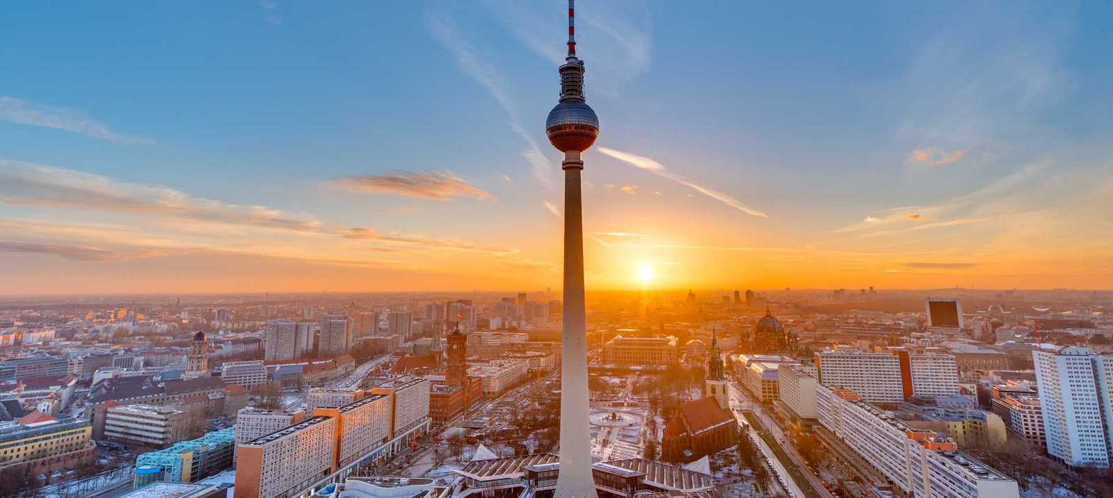 Sonnenuntergang über Berlin